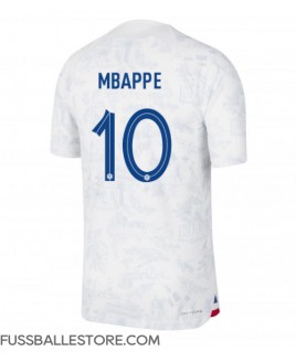 Günstige Frankreich Kylian Mbappe #10 Auswärtstrikot WM 2022 Kurzarm